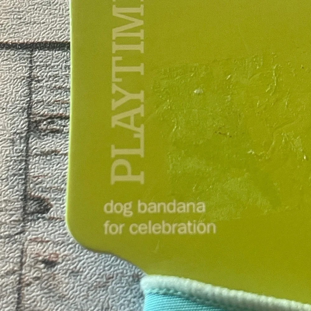 Playtime Dog Bandana for Celebration Gotcha Day Dog Bandana NEW Medium/Large